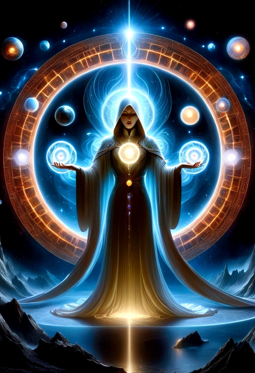 Astrologer,Magic Circle, Sacred geometry, Clear focus, Floating Ghost Mage, Heaven and earth collapsed, Mobius strip, Black Hole, Lots of meteorites floating, Combination Magic Circle, call, Transformation of matter and immateriality, Kim Sik, and other complex ritual combinations , Mike Winkelmann style的超现实数字艺术, Rolf ARmstRong style: Fractal, Alberto Vargas, 和 H'style.R. liver. liver,Magical Realism,classical realism,Surrealism,imagination,Science fiction,From another realm,impossible,Visual exaggeration,Post-cyberpunk,Nano punk,Atomic Punch,gather,Circuit,lightpainting,白羊seat,♈︎,金牛seat,♉︎,双子seat. ♊︎,cancer,♋︎,天蝎seat,♏︎,天秤seat,♎︎,seat,♍︎,狮子seat,♌︎,射手seat,♐︎. 摩羯seat,♑︎,水瓶seat,♒︎,双鱼seat,♓︎,Unreal Engine,Octane RendeRing,V-Ray,High Detail,high quality,high resolution,Surrealism,16K,Ultra wide angle,High Angle Shot,,Bioluminescence,