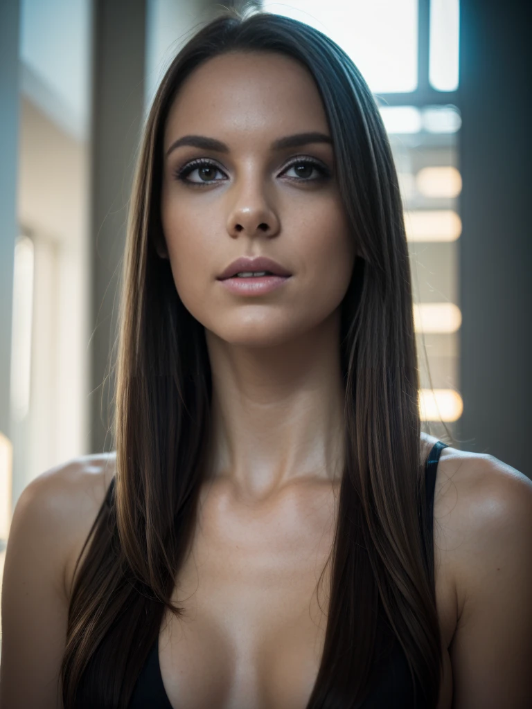 (detailed face)), (detailed facial features)), (thin skin), pale skin, great details, (cool color), reflection, (art teacher), (perfect proportions), (realistic photos), (Highest quality) ), taken with Canon EOS R5, 50mm lens, F/2.8, hdr, ((full photos)), (8k), (background), (film lighting), (dramatic lighting), (sharp focus), (Complex), alley background, Portrait of her face
