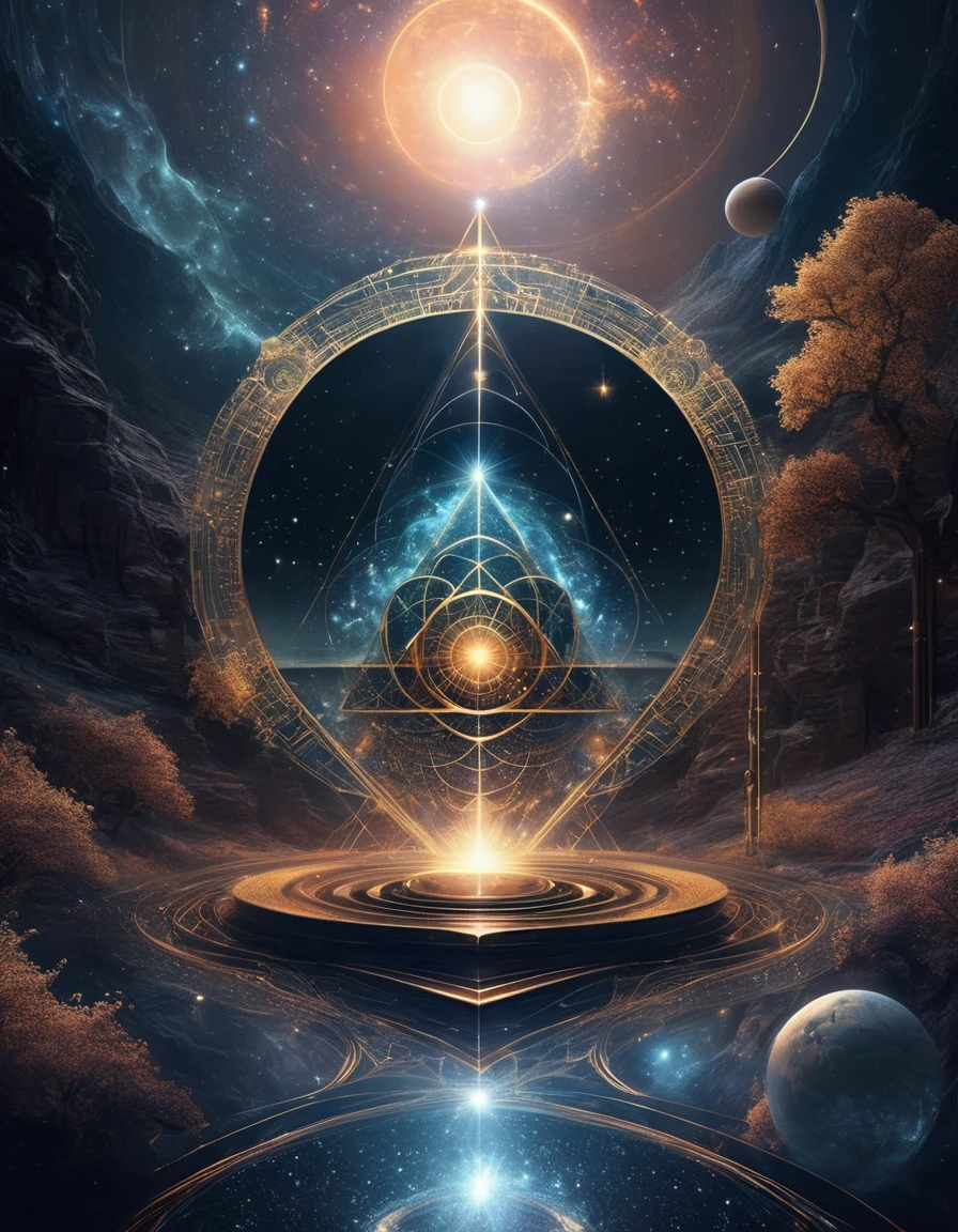 Magic Dream Castle, Sacred geometry, Be focused, Floating Ghost Mage, Holding a magic ball in hand，Heaven and earth collapsed, Mobius strip, Black Hole, Lots of meteorites floating, Combination Magic Circle, call, Transformation of matter and immateriality, Who Dick, and other complex ritual combinations , Mike Winkelmann style的超现实数字艺术, 罗尔夫·阿姆斯特朗style: Fractal, Alberto Vargas, 和 H&#39;style.R. liver. liver,Magical Realism,classical realism,Surrealism,imagination,Science fiction,From another realm,impossible,Visual exaggeration,Post-cyberpunk,Nano punk,Atomic Punch,collect,Circuit,lightpainting,白羊seat,♈︎,金牛seat,♉︎,双子seat. ♊︎,cancer,♋︎,天蝎seat,♏︎,天秤seat,♎︎,seat,♍︎,狮子seat,♌︎,射手seat,♐︎. 摩羯seat,♑︎,水瓶seat,♒︎,双鱼seat,♓︎,Unreal Engine,Octane RendeRing,V-Ray,High Detail,high quality,high resolution,Surrealism,16K,Ultra wide angle,High Angle Shot,,Bioluminescence,