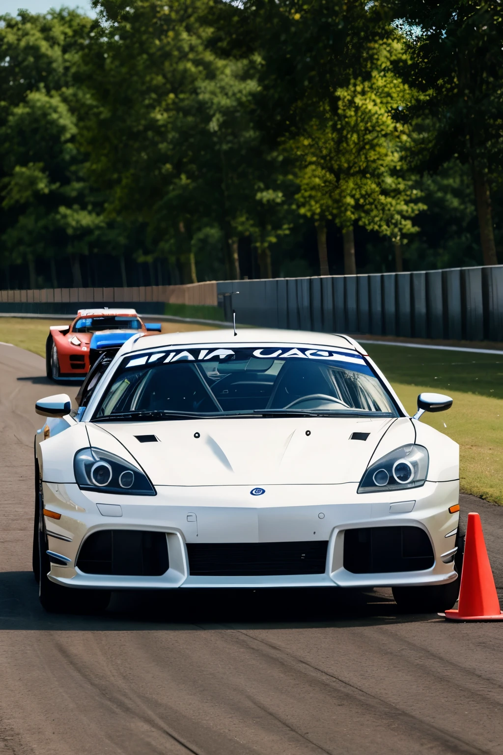 Car race in sky