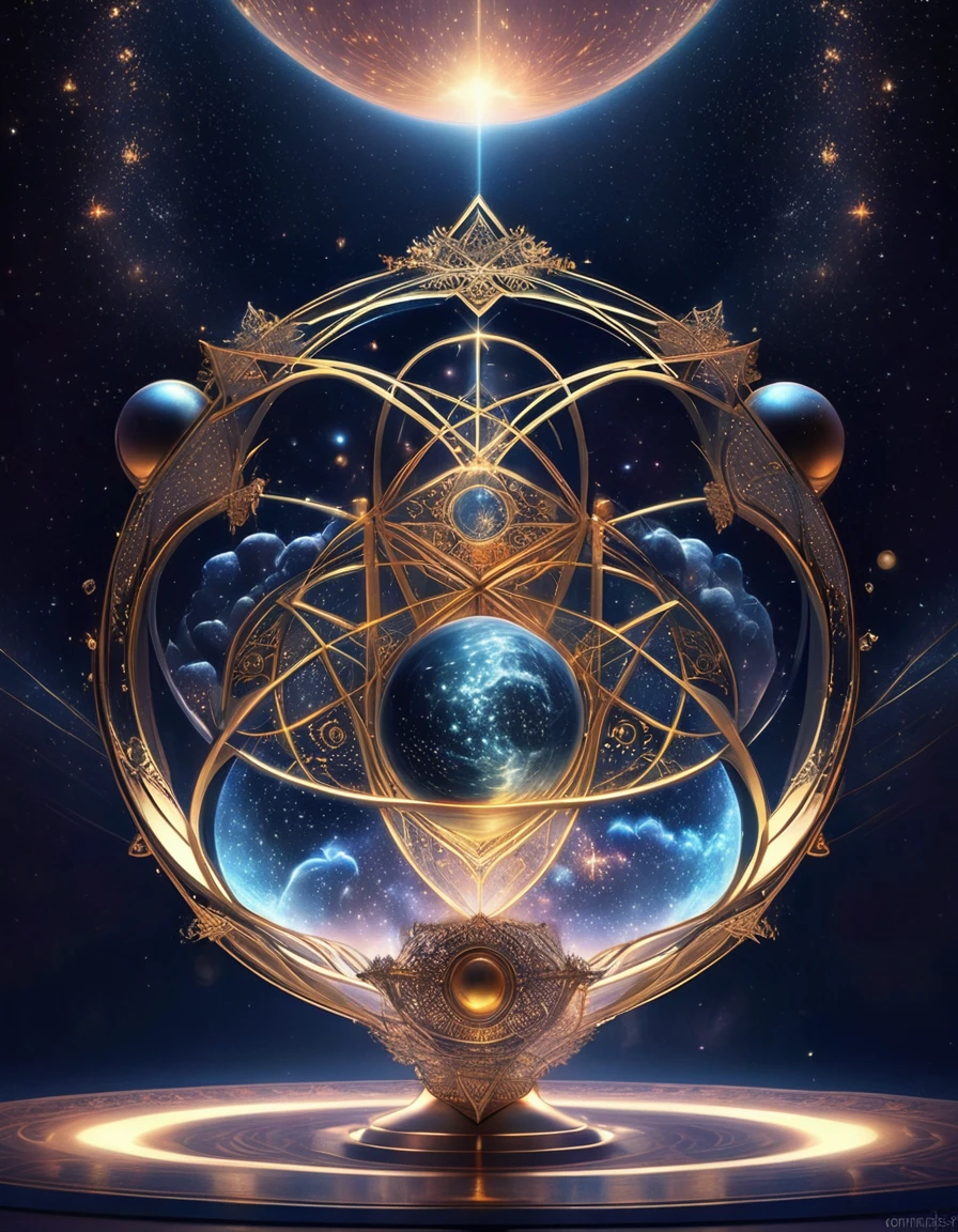 Magic Dream Castle, Sacred geometry, Be focused, (Floating Ghost Mage, Holding a magic ball in hand:1.5)，Heaven and earth collapsed, Mobius strip, Black Hole, Lots of meteorites floating, Combination Magic Circle, call, Transformation of matter and immateriality, Who Dick, and other complex ritual combinations , Mike Winkelmann style的超现实数字艺术, 罗尔夫·阿姆斯特朗style: Fractal, Alberto Vargas, 和 H&#39;style.R. liver. liver,Magical Realism,classical realism,Surrealism,imagination,Science fiction,From another realm,impossible,Visual exaggeration,Post-cyberpunk,Nano punk,Atomic Punch,collect,Circuit,lightpainting,白羊seat,♈︎,金牛seat,♉︎,双子seat. ♊︎,cancer,♋︎,天蝎seat,♏︎,天秤seat,♎︎,seat,♍︎,狮子seat,♌︎,射手seat,♐︎. 摩羯seat,♑︎,水瓶seat,♒︎,双鱼seat,♓︎,Unreal Engine,Octane RendeRing,V-Ray,High Detail,high quality,high resolution,Surrealism,16K,Ultra wide angle,High Angle Shot,,Bioluminescence,