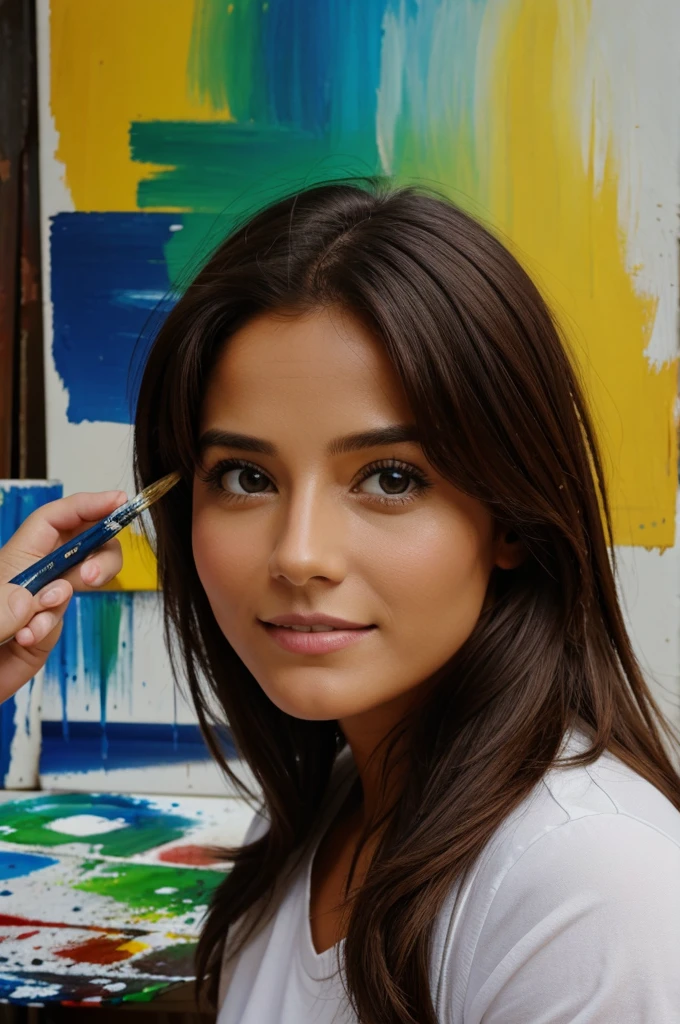 Painting dever pe photo lete hue