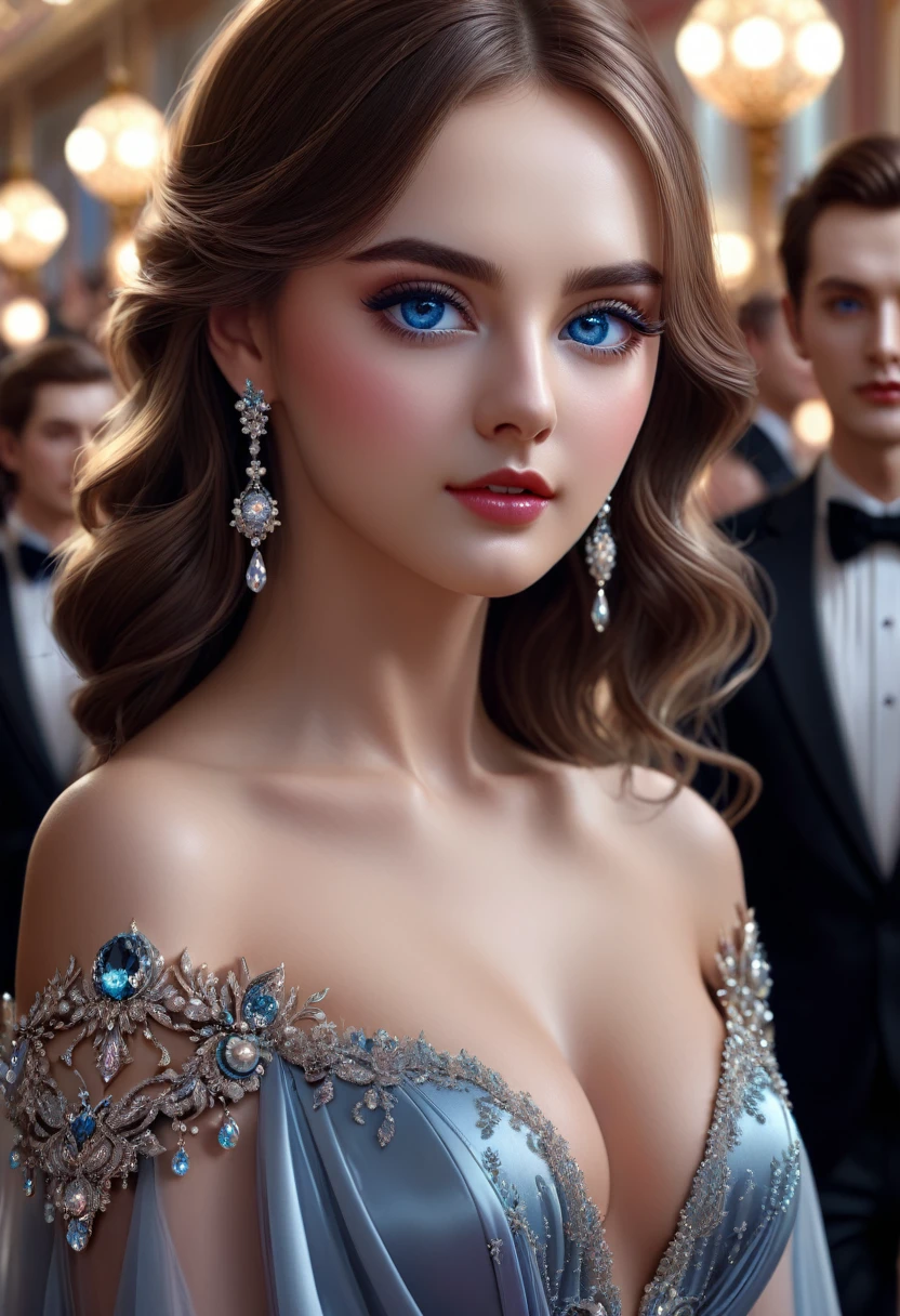 people going to the ball, 8k, hyper detailed, perfect eyes, yuri schwedoff