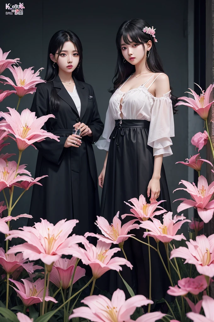 Lighstick pra um grupo de k-pop chamado Lilies and Drsgons