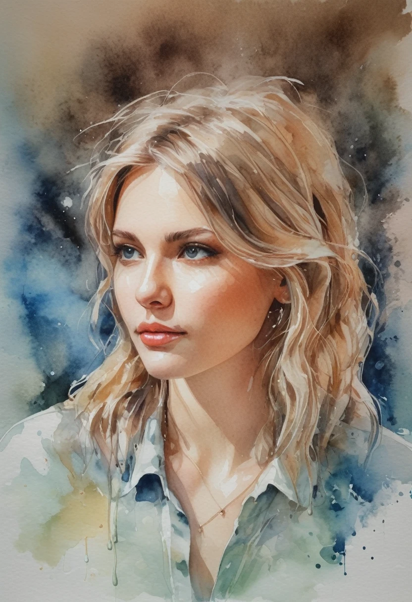 Amazing vivid watercolor painting, fluid washes of color blend seamlessly , watercolor paper texture, drips, sharp, beautiful, painterly, detailed, textural, artistic