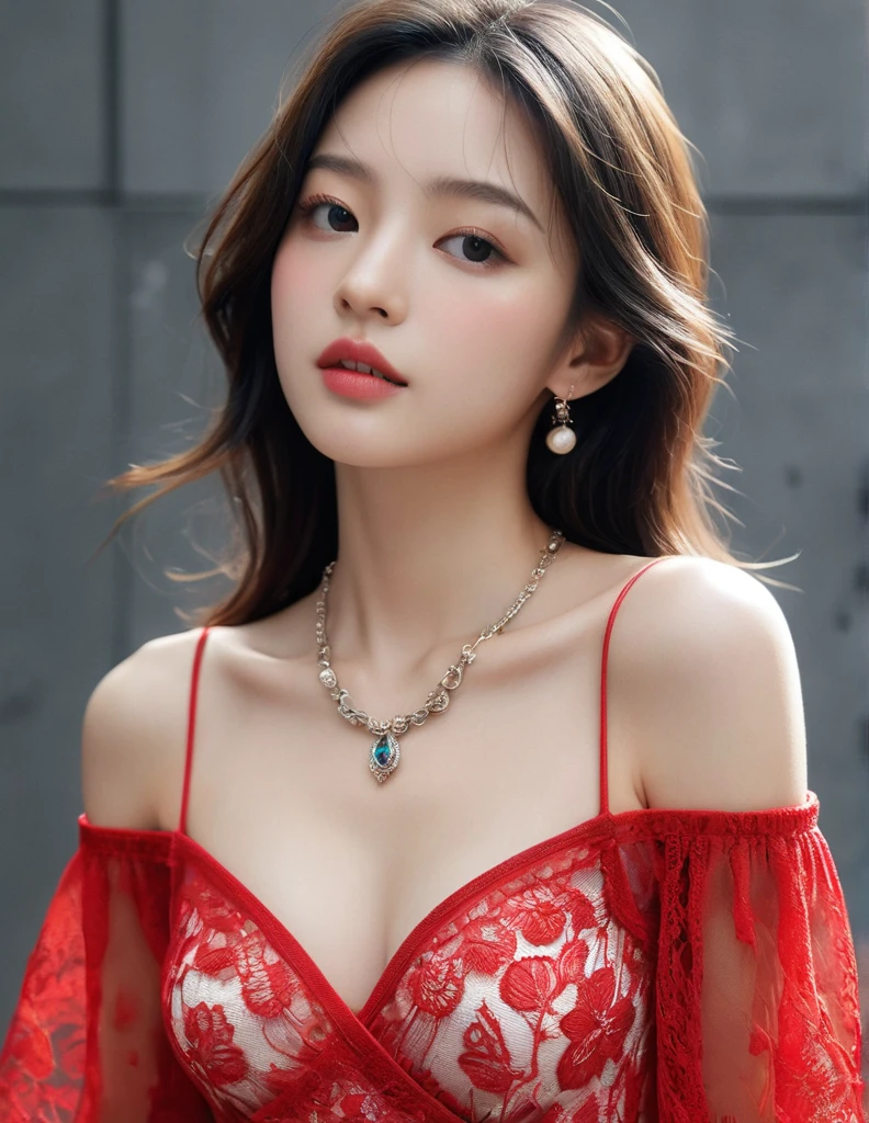 ((absurd quality,high-res,masterpiece, realism,photorealistic), Intricately detailed), Fantasy, Artistic, A delicate fairy with mature features, puffy lips, (ultra absurd quality extremely detailed details, ultra resolution, clear sharp focus, not blurry, (Realistic eyes)), perfect dark_eyeshadows:1.25, a (girl 22-year-old),fashion supermodel,(best high quality real texture skin),(The most beautiful woman in a perfectly tailored outfit in a given situation), dress a beautiful girl with a perfect figure in something nice, made of available materials ((silk, (canvas, nylon), ((latex laced), ((lacy))), (((jewelry))), bracelets, pendants, earrings, everyday items), I encourage you to draw them at the same time, (Use any technique, any style, any outfit, even choose ((eye color, hair color, even hairstyle, makeup, whatever and how to do it))), ((experiment, combine complex, multi-layered materialperiment with Armor and delicate materialperiment with the entire palette of colors and shadows)), (masterpiece:1.3), (ultra_details:1.3), (The ultra -The high-definition), depth of field, (best quality), Attention to detail, Double eyelids, Wear an off-shoulder top, full bodyesbian, and if you want, you are standing, lacy, (laced), ((Glamour, paparazzi taking pictures of her)), medium Contrast, long leg, ass, ((layer cut: 1.33)), ((Brightly colored clothing)), ((Lively,Active,vivaciousness)), ((no_Panties)), ((Exposing thighs)), (Erotic:1.4), ((firm normal full breasts:1.28)), ((black skirt (tinyskirt:1.33), no_panties, curvy)), ((short skirt wrapped at the hips))), (Look sideways, look up, look down, random expressions), (rich including decorative embroidery:1.15), ((very intricate design of epic bodysuits:1.4)), (red-(white)-black epic lacy:1.3), (sharp focus), ((city night), (neon sign), (night), ((wind in your hair)), ((fantasy style)), (gold lacd:1.16), (((turn back:1.43))), ((back shot:1.45)), ((showing the height of the thighs and lower buttocks)))
