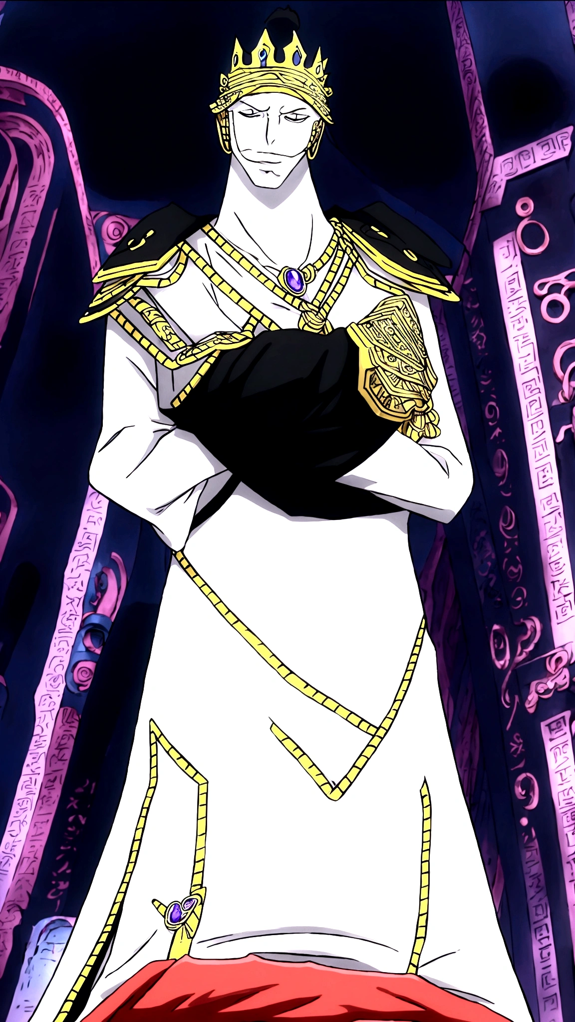 silver hair, long hair, yellow eyes, bandana, militari uniform, cape, tall,scarf, full body, flipflops, 1boy, boots,glasses