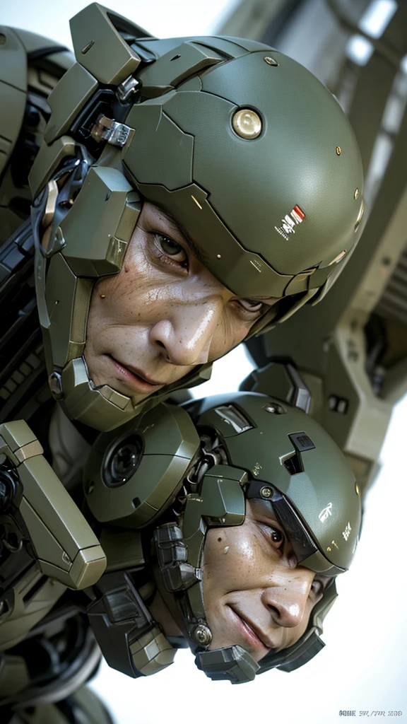 最high quality非常に詳細, Advanced Details, high quality, 最high quality, High resolution, 1080P, hard disk, beautiful,(War Machine),(Snug-fitting headgear),See the big picture,beautifulサイボーグ女性,Dark Green Mecha Cyborg Girl,Battle Mode,Mecha Body Girl 8k dark green body armor ((Japanese middle-aged women)) Sweaty face Sweaty hair Brown eyes Droopy eyes short hair boyish Steam coming out of my head My hair is wet with sweat Black Hair, Steam coming out of the mouth Lying in bed The skin under the face is not exposed waiting (On all fours) asphyxia (Painful expression) Full body portrait