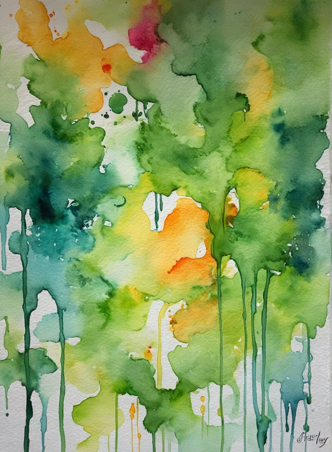 Amazing vivid watercolor painting, fluid washes of color blend seamlessly , watercolor paper texture, drips, sharp, beautiful, painterly, detailed, textural, artistic