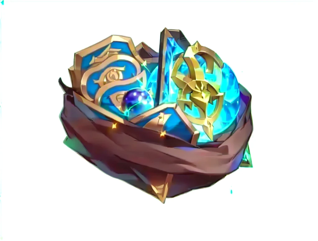 There is a bag with a bunch of stuff in it., Treasure Artifact, league of legends inventory items, Magic Items,, Object Art,World of Warcraft Spell Icons, hero prop, Floating Spellbook, Sphere of Agamemnon, Fantasy game spell icons