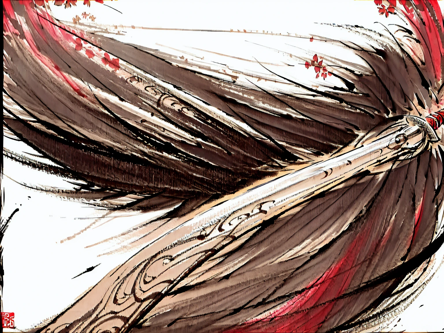 warrior,Japanese sword,masterpiece,Highest quality,Ultra-high resolution,Very detailed,8K