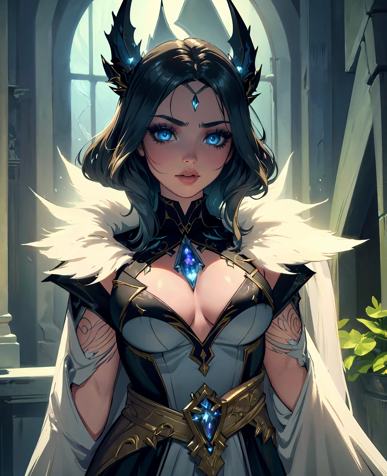 Peyton list as light mage, dark fantasy, 1girl, beautiful detailed eyes, beautiful detailed lips, extremely detailed face and eyes, long eyelashes, intricate fantasy robe, glowing magical energy, dark mysterious background, dark fantasy landscape, dramatic lighting, dramatic colors, cinematic, epic, (best quality, 8k, detailed, photorealistic, masterpiece:1.2), (fantasy, dark fantasy:1.3)