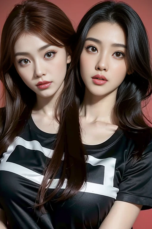 arafed woman Con cabello rojo and a white top posing for a picture, ulzzang, jossi de blackpink, parque roseanne de blackpink, heonhwa choe, sun yunjoo, portrait of jossi de blackpink, con el pelo largo y rojo, sha xi, Jennie rosa negra, kim doyoung, aparcar desde-min, jinyoung shin, Con cabello rojo