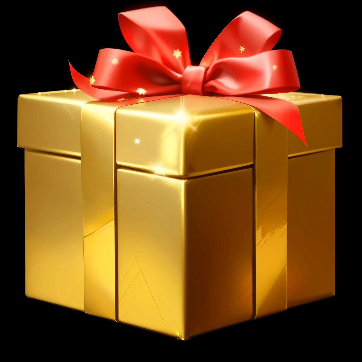a close up of a gold gift box with a red bow, gifts, loot box, presents, sakimi, unknown, giving gifts to people, gold, holding gift, wooden, avatar image, 2 k, 2k, holiday season, grand!, by Kanbun Master, wrapped, contest, glorious, prizewinning, [ [ hyperrealistic ] ], gif, wow