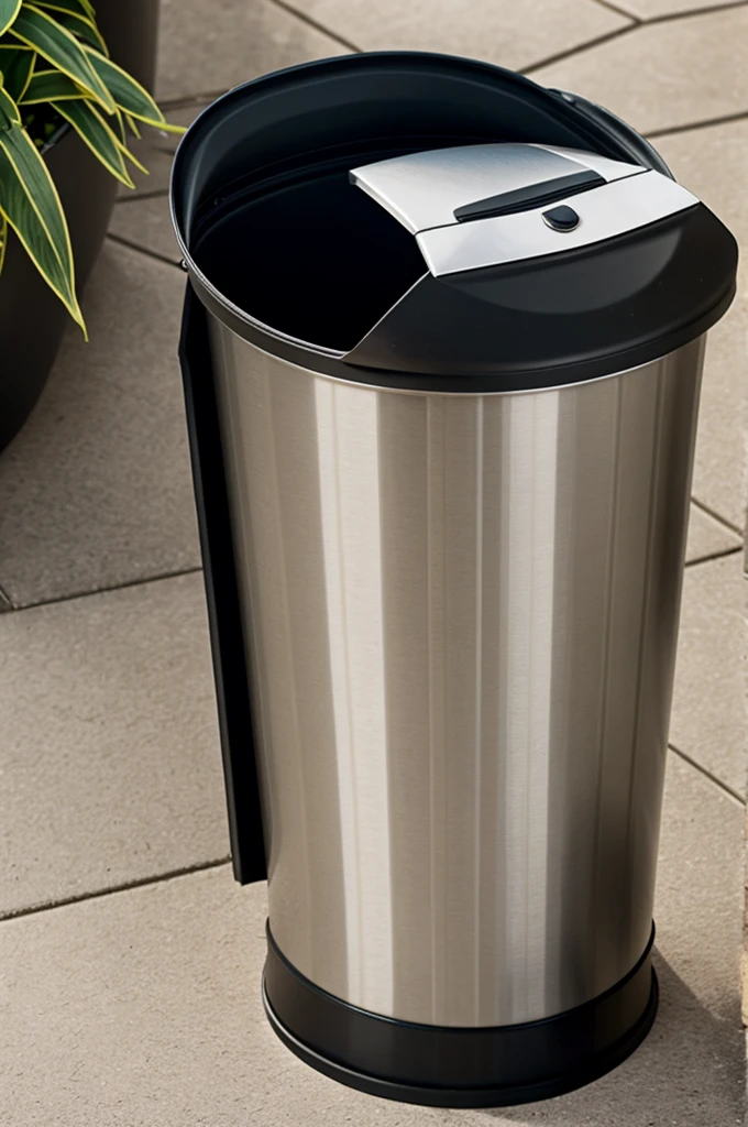 Self-separating trash can