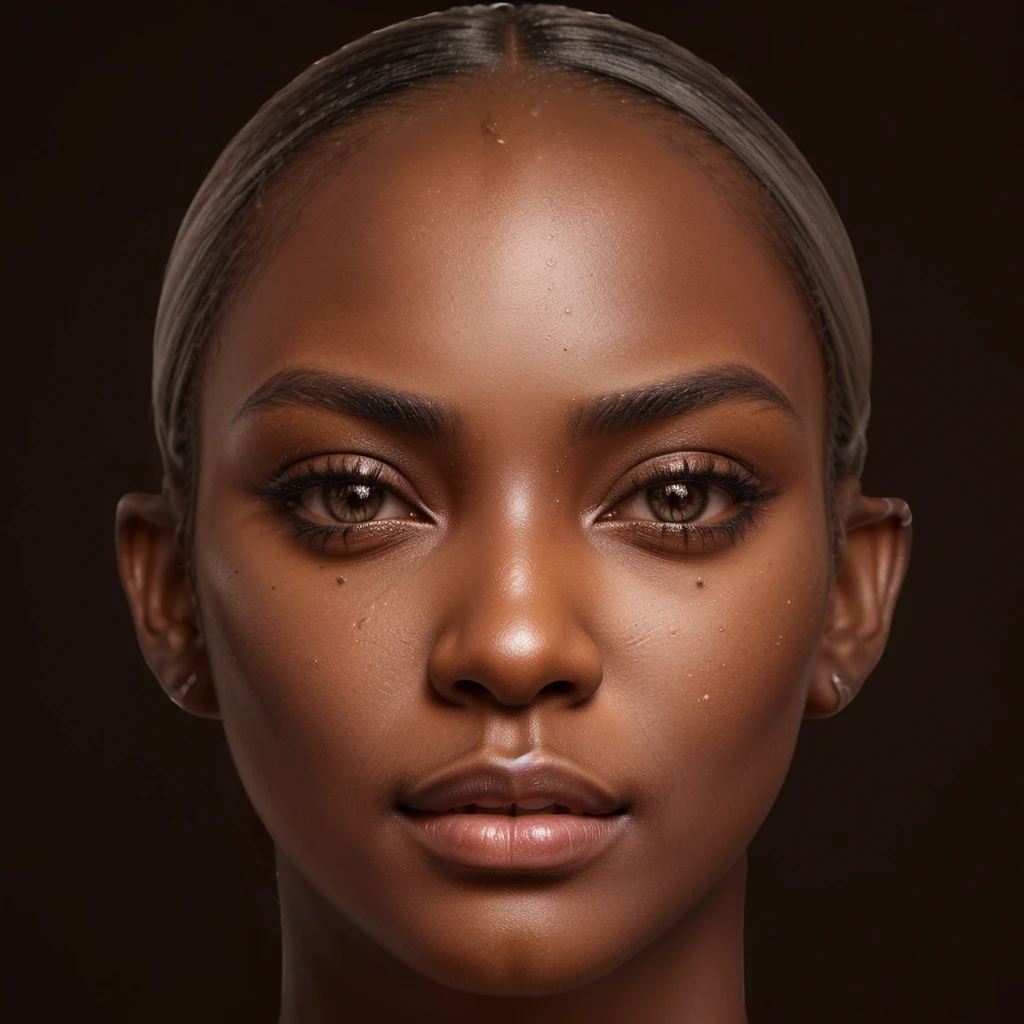 a close up of a black (dark skinned) woman with long white hair, detailed realistic face, highly detailed realistic face, with very highly detailed face, realistic detailed face, detailed and realistic face, detailed white long hair, extremely high detailed face, realistic and detailed face, real detailed face, render of april, beautiful highly detailed face, wlop glossy skin