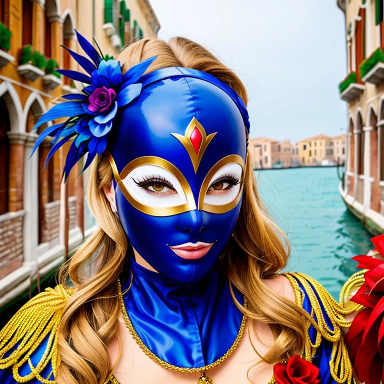 Only masks like those in the Venetian Carnival,No people,No background