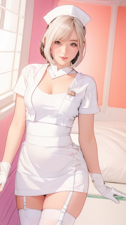 arafed woman in a White Uniform posing for a picture, Smooth white tight clothing suit, Anime Girl Cosplay, Dressed in white, white silk costume, smooth Translucent white skin, White Uniform, Gorgeous maid, Anime Cosplay, Kotegawa Yui, Glowing White Skin, Tight-fitting nurse costume, Japanese Goddess, Translucent white skin, Ayaka Cosplay