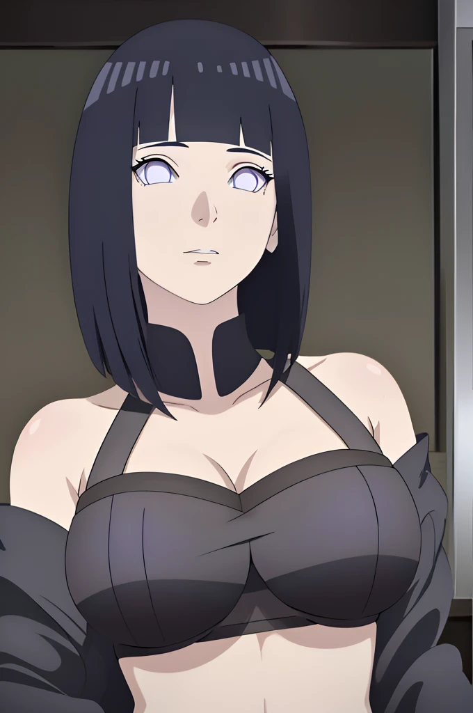 masterpiece, absurdres , (intricate details), (colorful),cinematic lighting,extremely detailed CG unity 8k wallpaper ,hinata\(boruto\), 1girl, solo, purple hoodie ,brown pants, wind, floating hair, large breasts, breasts out,Bound, Bondage, (arms behind back:1.4), BDSM, tape, TAPE BONDAGE, close-up, srestrained, best anatomy, Curled up, Upper body, shocked face, nude, humiliation, (front), (men touching her), touching breasts, pov hand squeezing breasts 