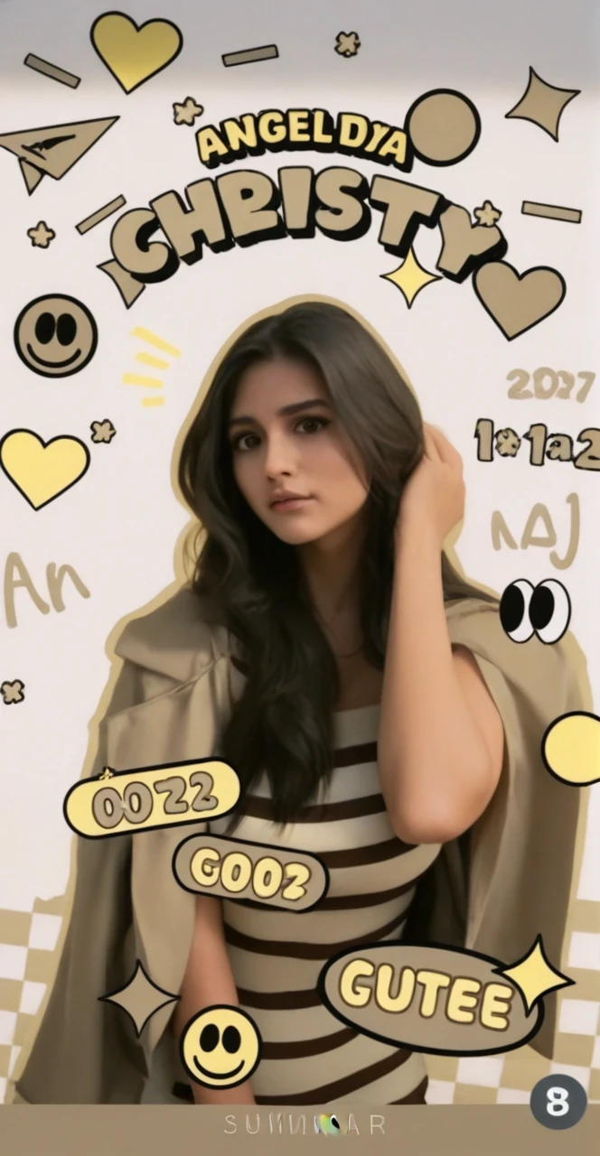 score_9, score_8_up, score_7_up, BREAK, (outdoor, summer day:1.2), head tilt back, leaning against wall, leg bend, cute, round face, long black twintail hair, alternative vibe, 25 year old, (Italian female:1.3), medium olive skin, high cheekbones, stunning brown eyes, extra large breasts, subtle cleavage, (cozy lounge), oversized white crop top, mini skirt, dynamic angle, vibrant lighting, high contrast, dramatic shadows, highly detailed, detailed skin, depth of field, film grain,