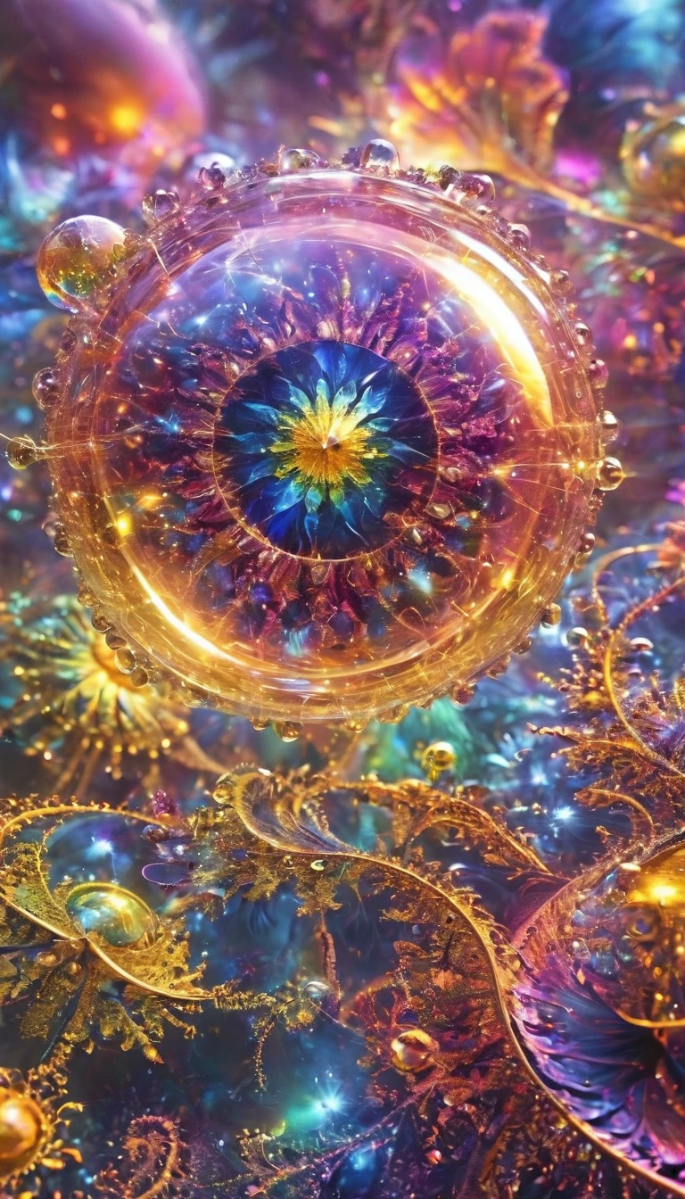 fractal,Shine,Glittering, Veera, Extremely small light-emitting quantum dots, Extraterrestrial、monster、