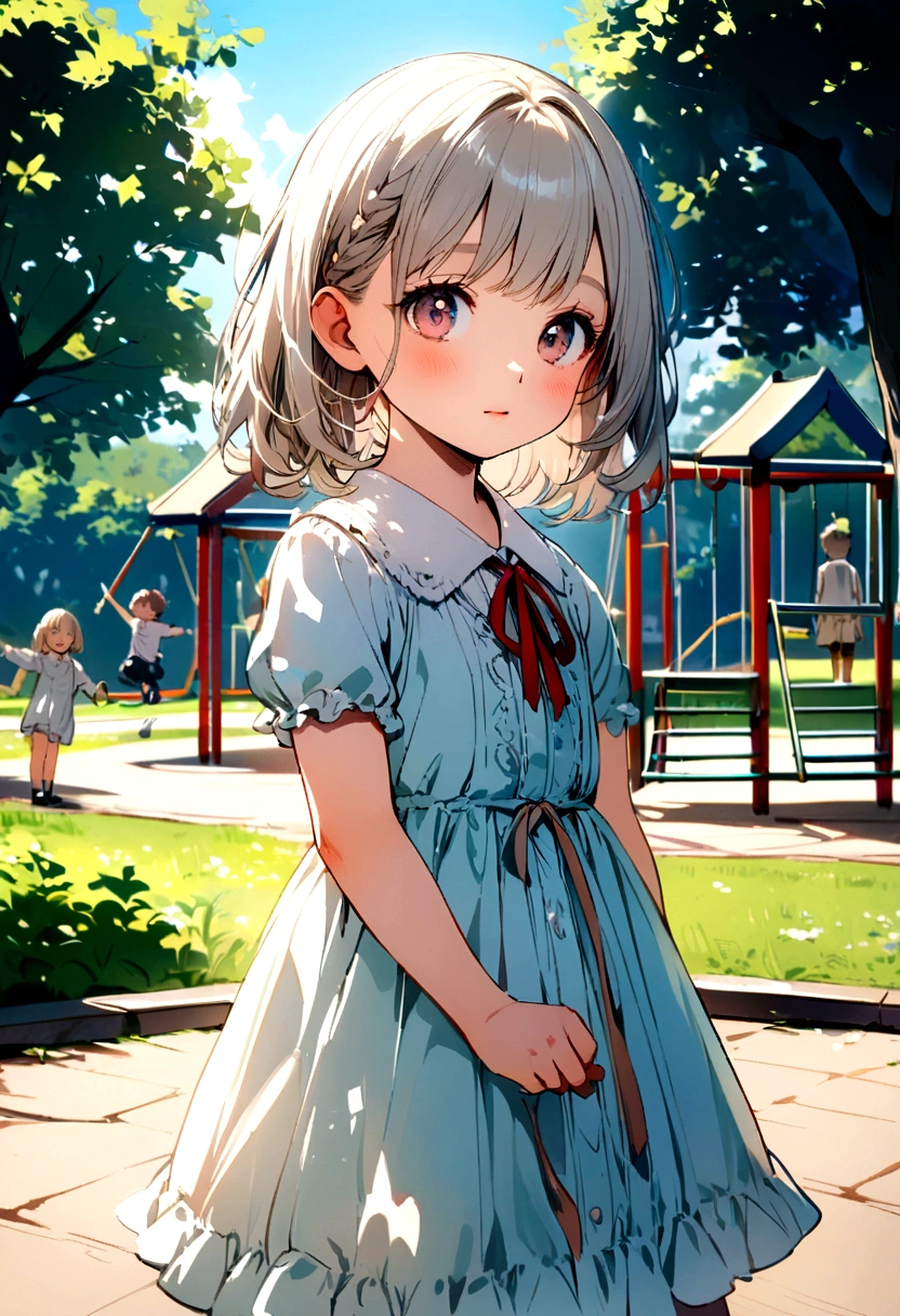 children on the playground