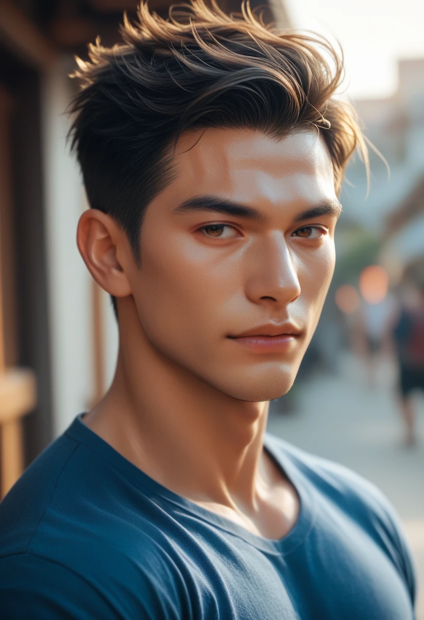 Men，Chinese Face，shirt，Positive face，8K