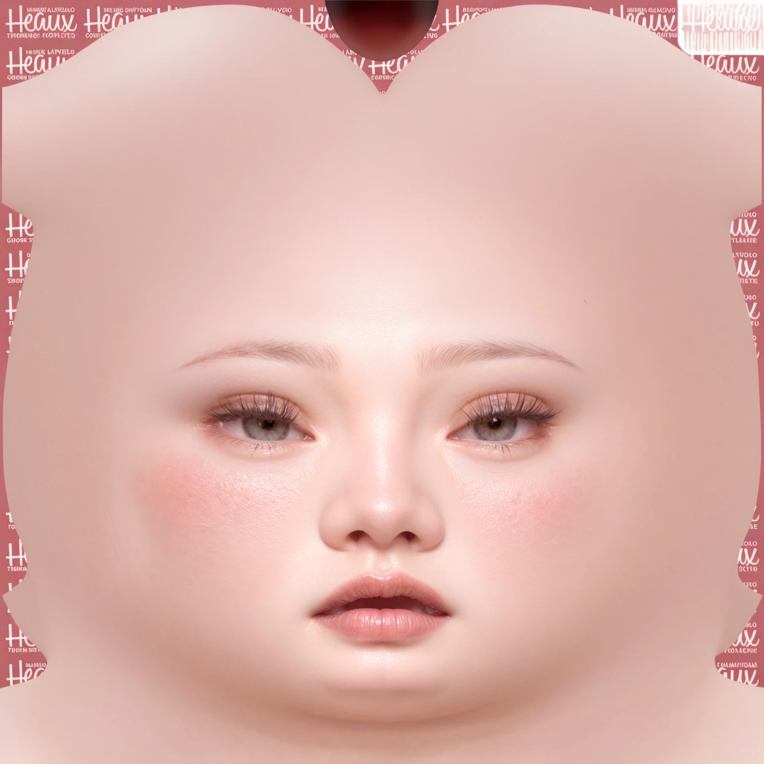 8k resolution, realistic, glossy skin, high quality, high display, shadows shading, realistic skin, pores, dark brows, juicy lips, highlights, no lashes, no lash, no freckles, flawless skin, cute brows, soft look