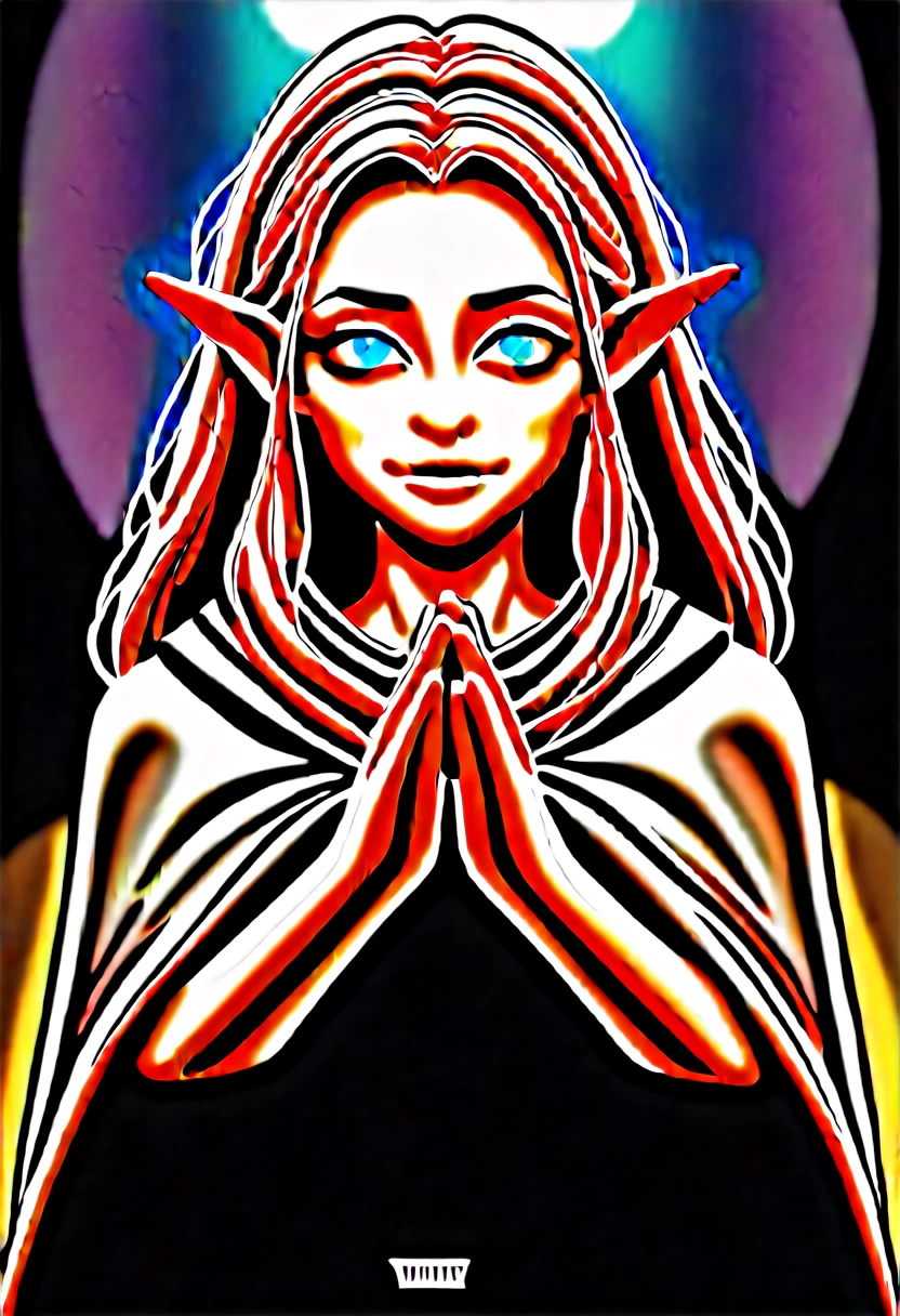 (masterpiece, top quality, best quality, official art, beautiful and aesthetic:1.2), (1girl), extreme detailed, (fractal art:1.3), colorful, highest detailed, perfect face, upper body, HDR, (praying:1.3), (white cloak golden lines:1.2), striking visuals, (dynamic streaks, luminous trails:1.2), vibrant colors, it looks even more beautiful than immortal, colored contact lenses, blush, high detail, anime, romanticism, modern, gothic art, anime style, film lighting, ray tracing, motion rye, close-up, sony fe gm, uhd, high detail, top quality, 8k, clean fingers, well-formed fingers, mdnn, (sharp focus:1.2), portrait, attractive young woman, (beautiful face:1.1), detailed eyes, luscious lips, (eye makeup:1.2), (tight body:1.2). (morning sun lighting:1.2), depth of field, bokeh, 4K, HDR. by (James C. Christensen:1.2|Jeremy Lipking:1.1) a small gnome girl with pale skin, very long wavy silver hair covering one eye, bright blue anime-style eyes with long lashes, wearing a corset, white puffy long sleeved shirt, and puffy cloth pants, leather bound boots, set in a windy fantasy landscape, (best quality, 4k, 8k, highres, masterpiece :1.2),ultra-detailed,dungeons and dragons, long elf ears, detailed skin and cloth textures, cute detailed face, intricate details, extremely detailed, 1girl, dynamic pose with hair covering one eye, shy personality, puffy cloth pants with leather belt, detailed privateer outfit, detailed buccaneer outfit, pouch on belt, wearing ornate leather armor with fur trim, silver inlay detail, wearing fur trimmed boots, wearing fur trimmed gloves, short, short height, halfing girl, small girl, very long detailed flowing hair, big head, big round eyes, windy, wind blown hair, wirey muscles, fighter, dynamic angle, kineticist, pathfinder, pathfinder kineticist, wind kineticist, pouty lips