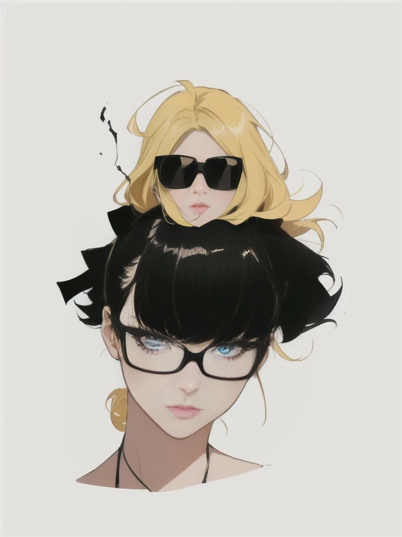Design a cool girl with glasses, a jacket, and a cigarette. She has a confident and stylish appearance with a modern, urban look. Her glasses are trendy, complementing her sharp features and expressive eyes. She wears a fashionable jacket, either leather or denim, that adds to her edgy vibe. She holds a cigarette in a relaxed, nonchalant manner, adding to her cool demeanor. Her hair is styled in a contemporary fashion. The background features an urban setting with graffiti or cityscape elements, enhancing the modern and stylish atmosphere.