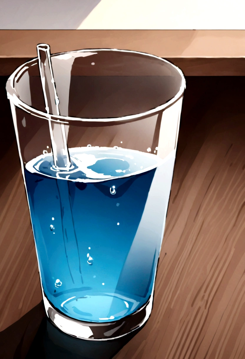 Carbonated water　transparent　On the desk　transparent感　It&#39;s in a simple cup　It&#39;s so secure