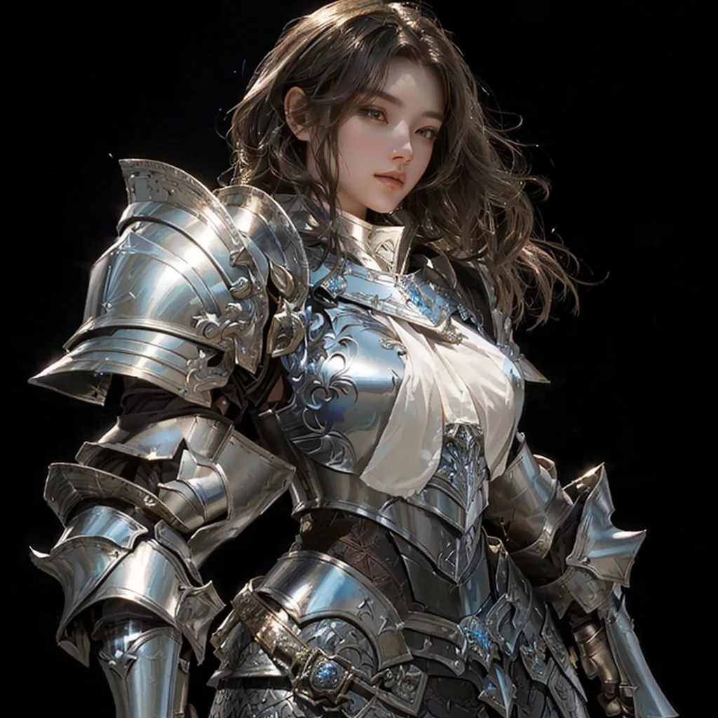Close up of woman in armor holding sword, armor girl, Female Knights, beautiful Female Knights, gorgeous Female Paladin, of a beautiful Female Knights, portrait knight woman, The Girl in Knight's Armor, by Jay Yang, picture of Female Paladin, Female Paladin, cool character art, beautiful armor, Artwork by Senior Character Artist, by Jay Yangin