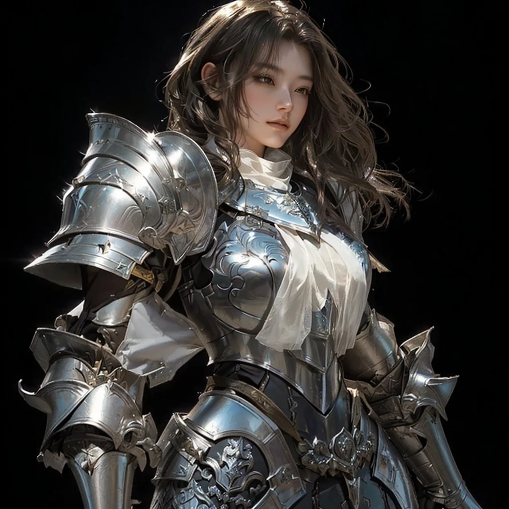 Close up of woman in armor holding sword, armor girl, Female Knights, beautiful Female Knights, gorgeous Female Paladin, of a beautiful Female Knights, portrait knight woman, The Girl in Knight's Armor, by Jay Yang, picture of Female Paladin, Female Paladin, cool character art, beautiful armor, Artwork by Senior Character Artist, by Jay Yangin