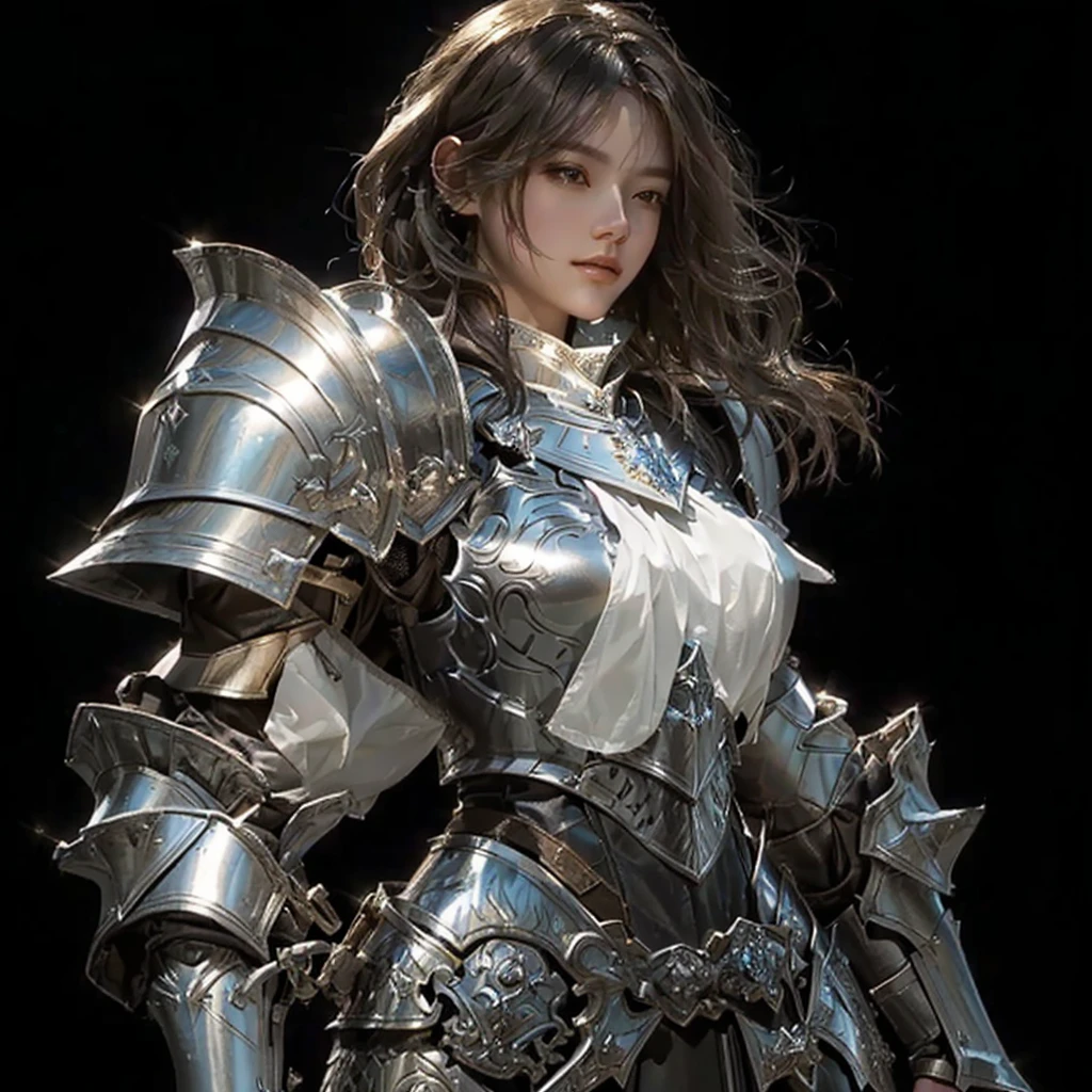 Close up of woman in armor holding sword, armor girl, Female Knights, beautiful Female Knights, gorgeous Female Paladin, of a beautiful Female Knights, portrait knight woman, The Girl in Knight's Armor, by Jay Yang, picture of Female Paladin, Female Paladin, cool character art, beautiful armor, Artwork by Senior Character Artist, by Jay Yangin