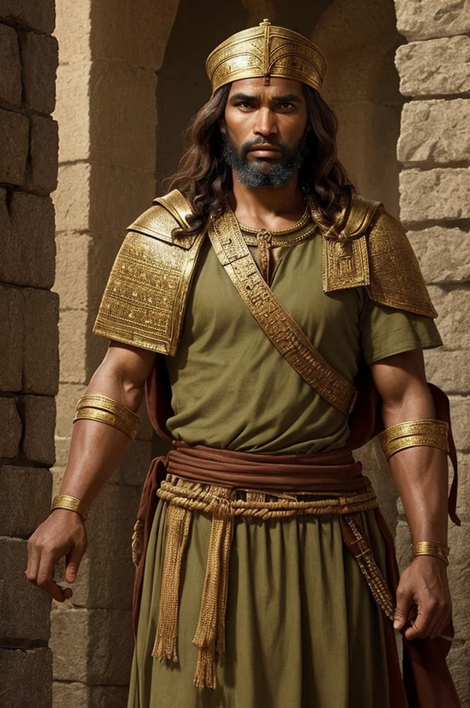Jephthah man from the Bible ready for war 