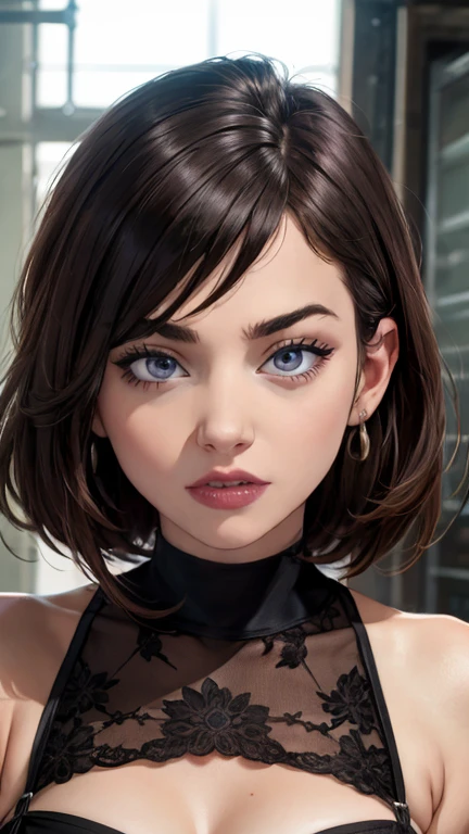 ulzzang-6500-v1.1, (Photos brutes:1.2), (photorealistic), (authentique:1.4), (head of&#39;oeuvre), masterpiece, absurdist, The finer details, high resolution, highly detailed face and eyes, photorealistic,  textured skin, anatomically correct, pointy, (((full body photo))), (Side-firing), alone in a class, (marche), ((student 19 years old)), black har, semi-long hair, beautiful chest, (En regardant la caméra), serious expression, (Look professionnel), ((professeur)), (Collants ultra réalistes:1.3), Long Grianche ribbed V-neck, Formal bodycon skirt, push-ups, neckleace