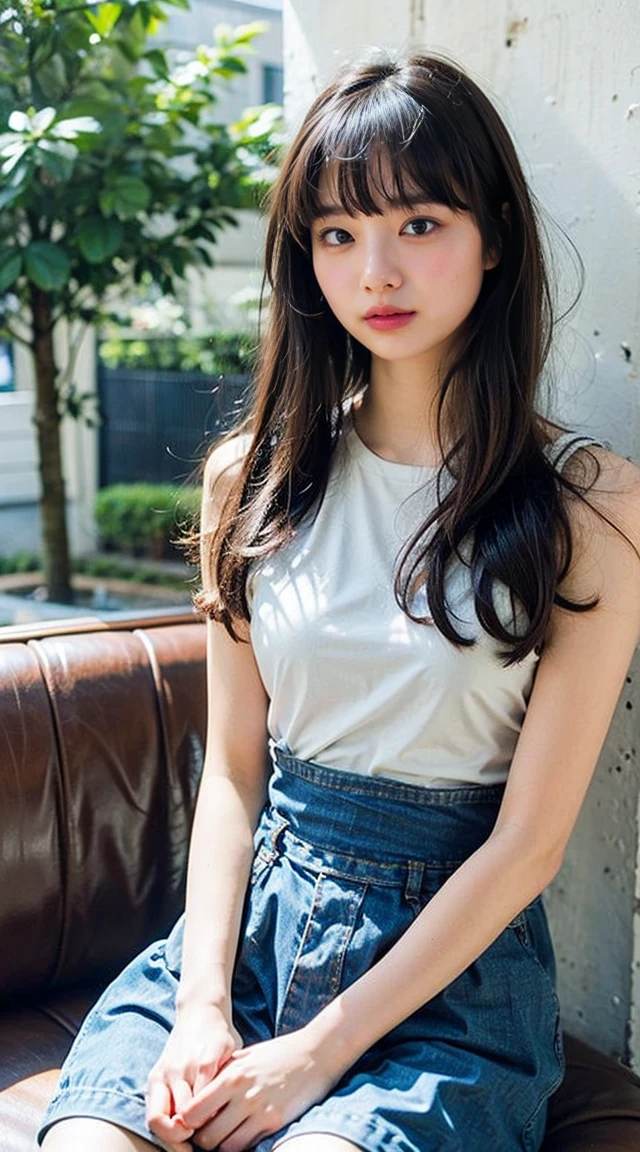 (Small Tits), (18-year-old), (very small head), dawn, sunlight, (Perfect body:1.1), (8K), (Very delicate and beautiful), (Highest quality:1.0), (Realistic), Realistic Shadows, (High resolution:1.0), Detailed skin, Very detailed, the body is slim, (Beautiful Hair, Real Hair, Thinning hair), blush, Realistic, Realistic Face, Realistic eyes, Small eyes, smile, (eyeliner), (mascara), (eye shadow), whole body、Open leg pose、Nipples、naked、Thick pubic hair、Layered Hairstyles