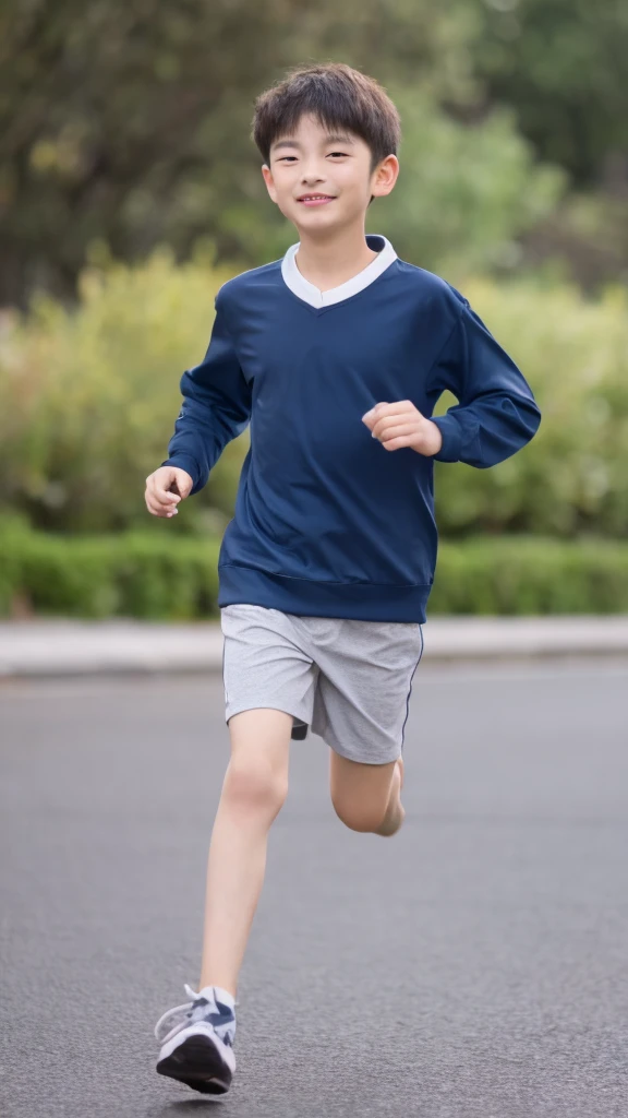 ,Smile,Spread your white and slender legs,jogging,full body,8K