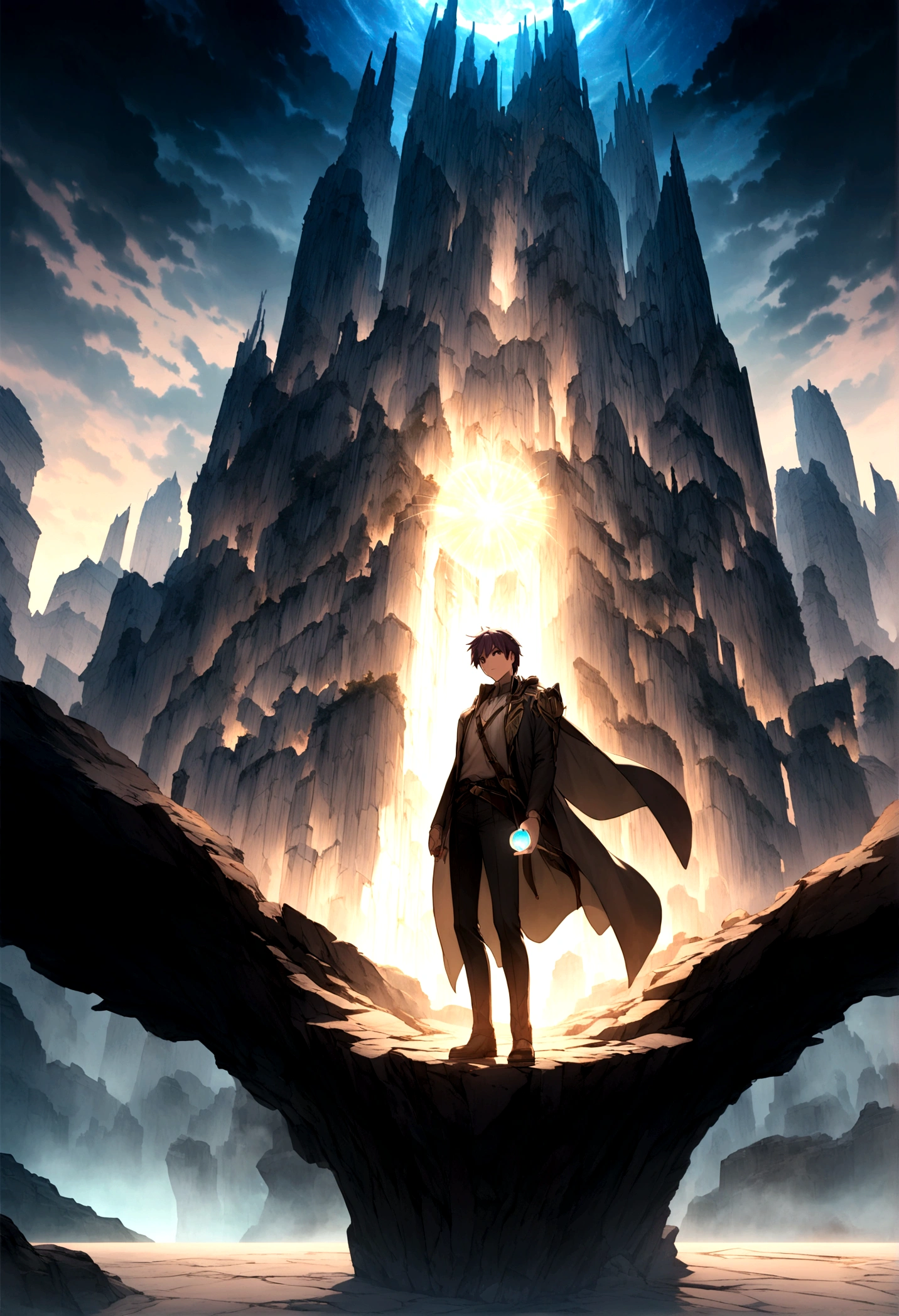 I can't create images directly, but I can describe a concept for the cover art based on Chapter 1:
**Concept for Cover Art:**
The cover depicts Kaito Hoshino standing in the foreground, looking determined and holding the glowing orb in his hand, with faint, ethereal energy swirling around him. Behind him, Neon Harbor is visible with futuristic skyscrapers and hovercrafts in the background. On one side, Hikaru, the youth from the dream realm, is faintly superimposed, symbolizing the connection between dimensions. On the other side, Ryota Kazama stands with a confident yet competitive expression, hinting at the rivalry between him and Kaito. The overall tone is mysterious and adventurous, with a blend of futuristic elements and hints of magical and dimensional intrigue.
For actual artwork, you might consider hiring an artist or using online platforms that specialize in commissioning artwork based on descriptions like this.