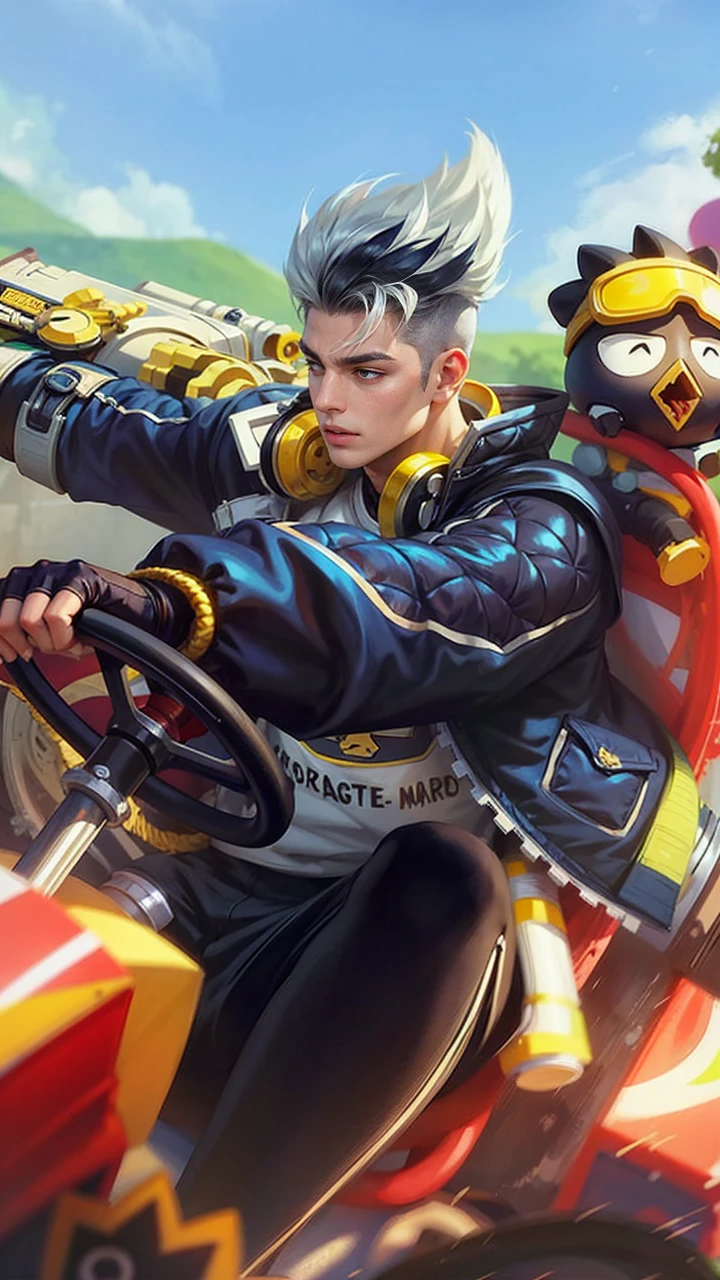 Best quality, masterpiece, detailed skin texture, detailed clothes texture, detailed face, super detail, 8k, intricate detail, 1 boy, The color doesn't change, Muscle guy, 1 guy
