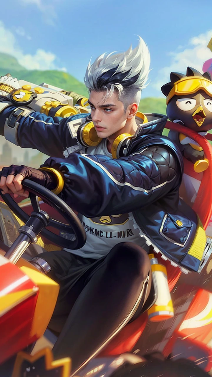 Best quality, masterpiece, detailed skin texture, detailed clothes texture, detailed face, super detail, 8k, intricate detail, 1 boy, The color doesn't change, Muscle guy, 1 guy