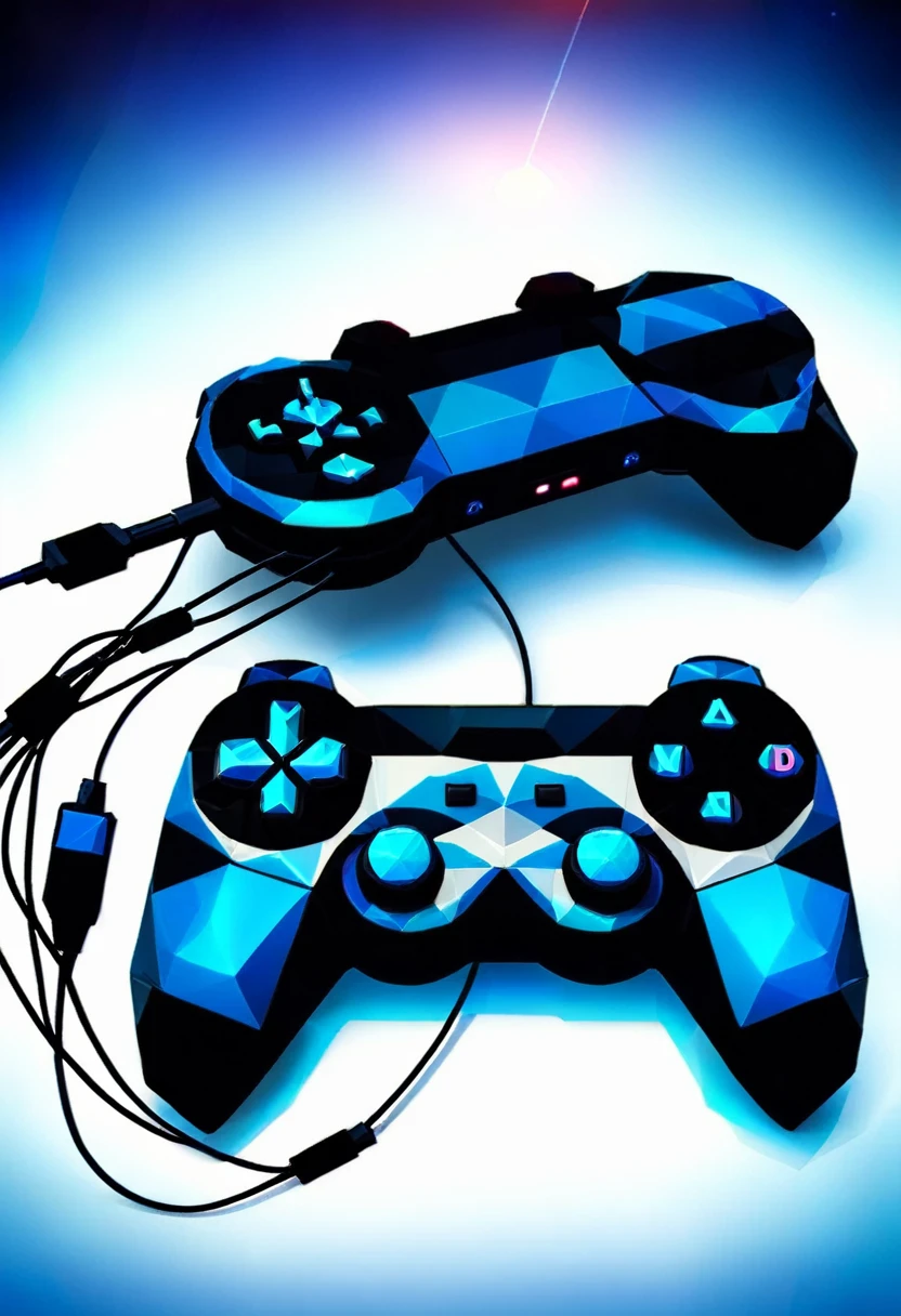 Gamepad,There is a connecting wire