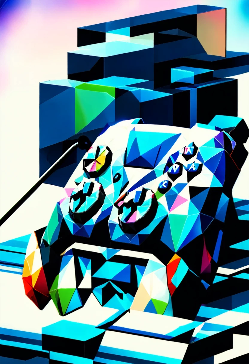 Gamepad,There is a connecting wire