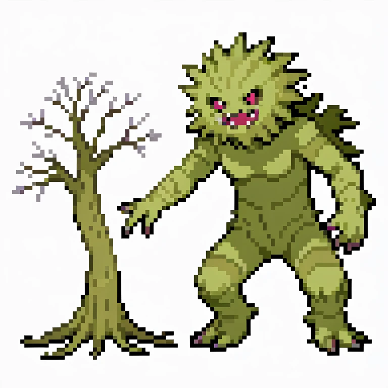 tree monster. full body .