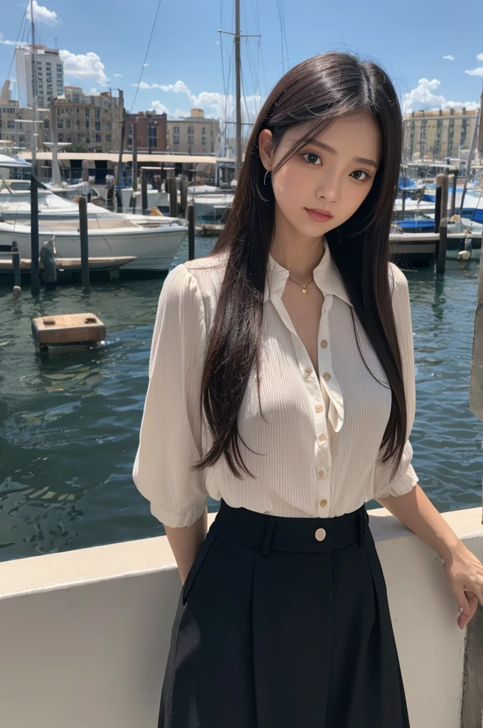blouse, black blouse, 