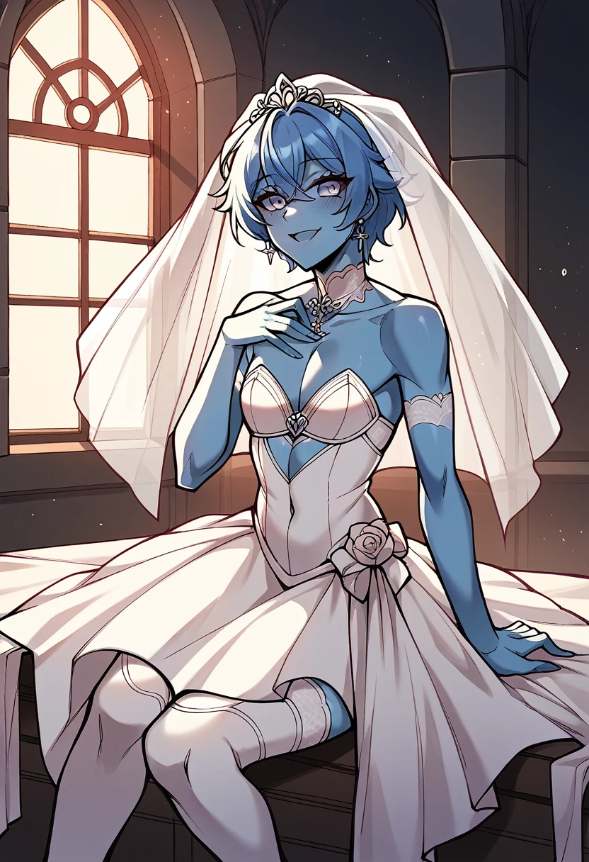 alien,a father (he had been brainwashing by his second son,crossdressing,Sex with his second son every day, wear sexy Wedding lingerie,bride of his second son,have one's first night,,swear live as the wife of his second son for life) ,an empty abandoned church,in front of the confessional table