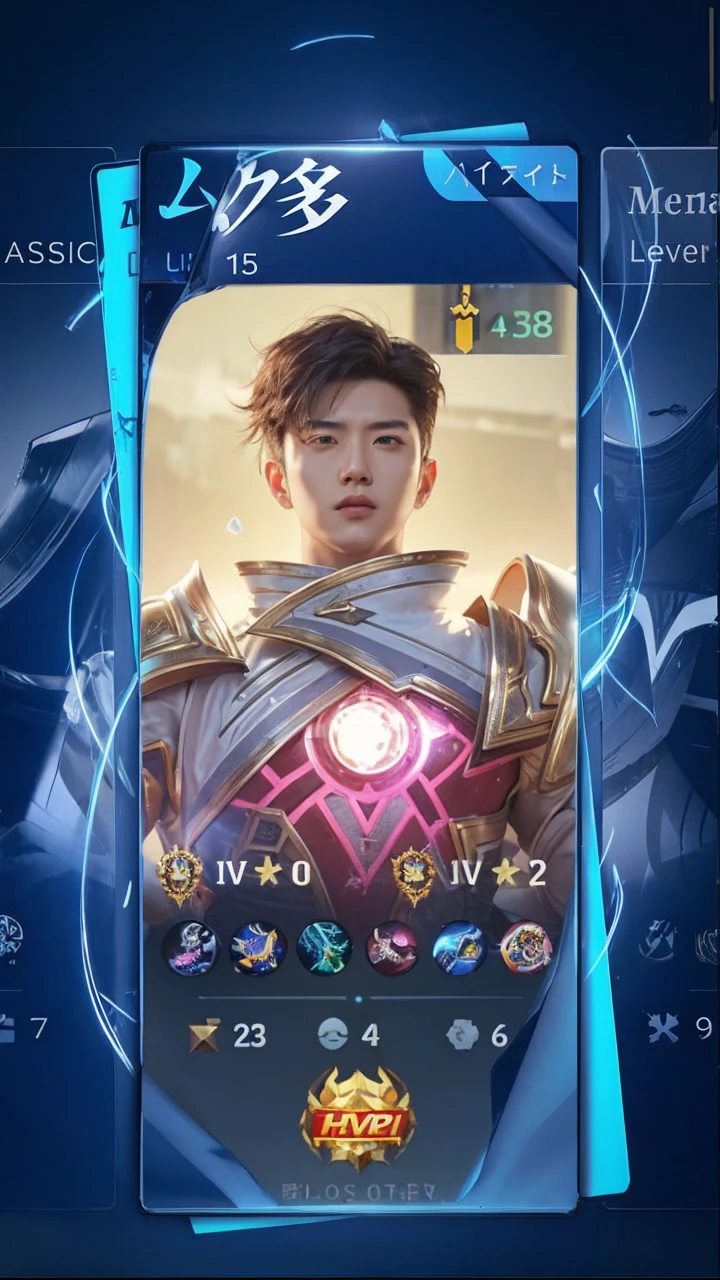Real life adaption of this character, Korean Handsome face,cool expression, realistic same hair, (realistic same outfit), realistic same background destroyed city, realistic light, realistic shadow, realism, hyper realistic,(photorealistic:1.2)