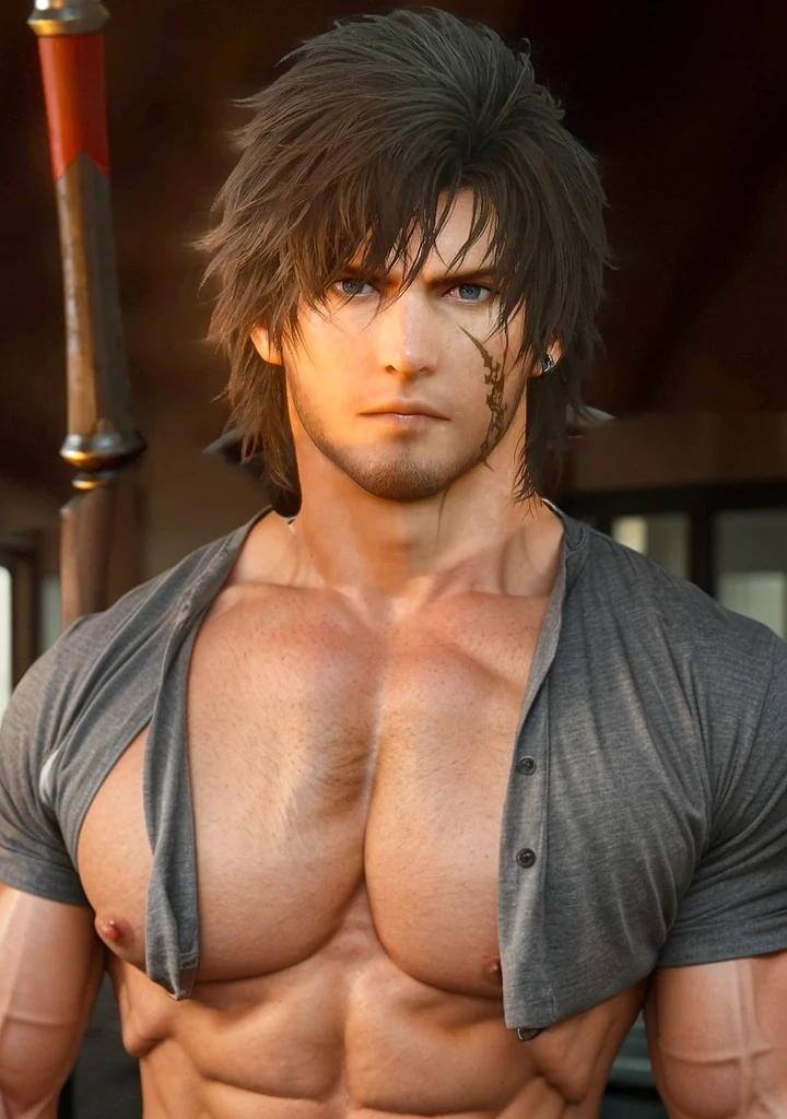 male pecs, muscle
