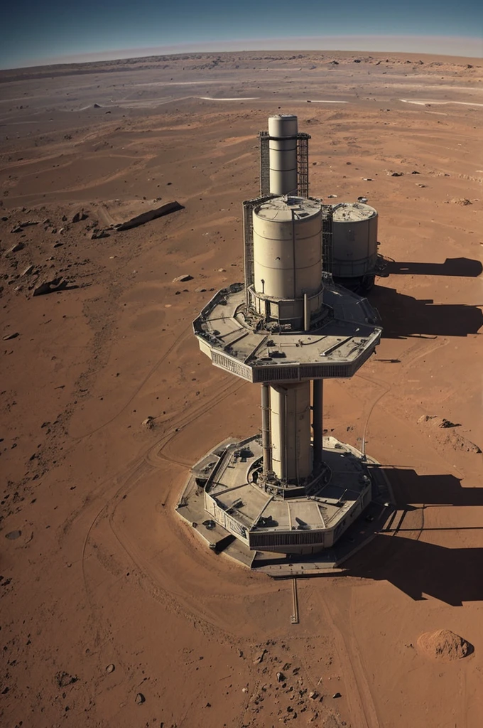 Nuclear station in planet mars