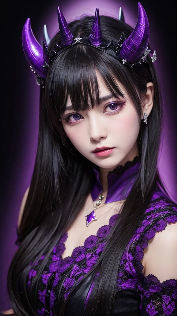 devil crown purple black darkness